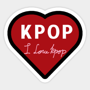 I Love Kpop Sticker